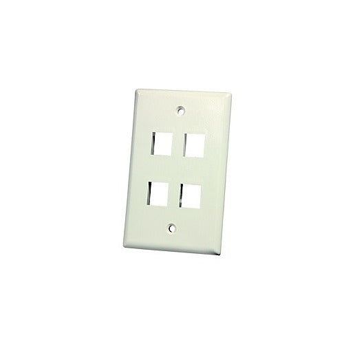 ORTRONICS Ortronics KSFPR4 Keystone Faceplate 4-port Single Gang
