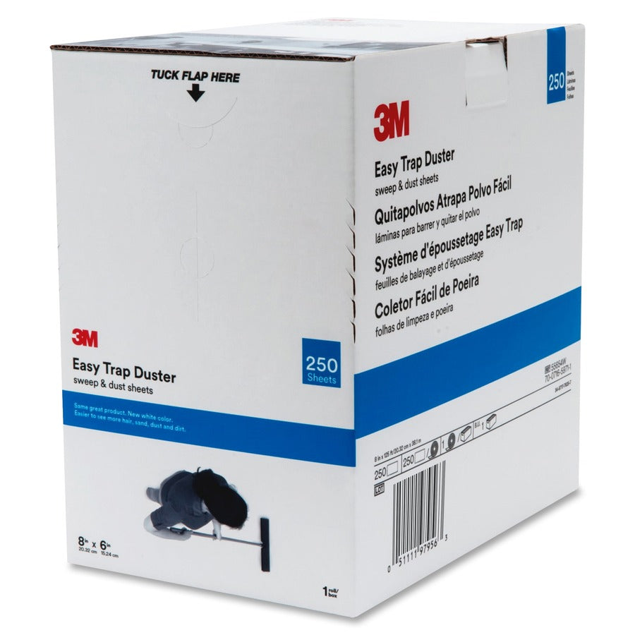 3M 3M MMM55654W Easy Trap Duster 8 in x 125 ft (250 Sheets)