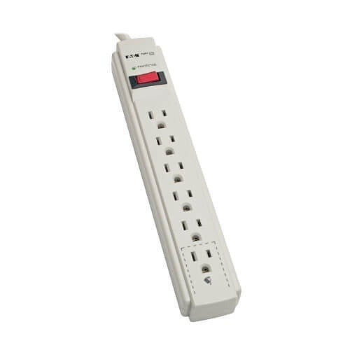 TRIPP LITE Tripp Lite TLP608 Surge Protector 6 Outlet 8 Foot