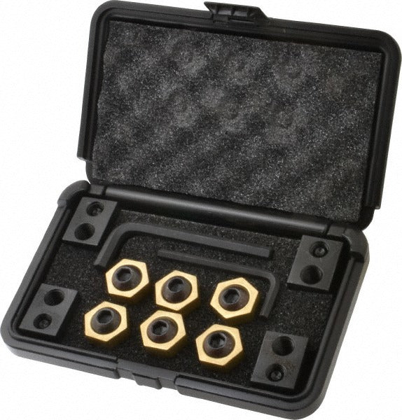 MITEE-BITE Mitee-bite 10646 T-slot Fixture Clamp Set 12 Pc Brass