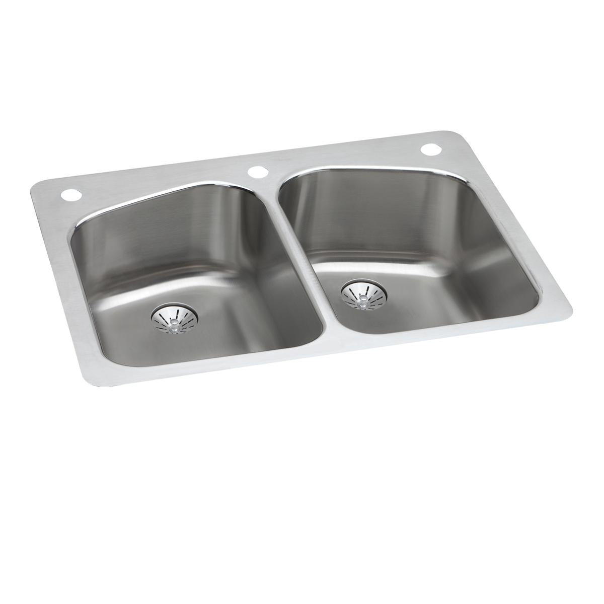 BSC PREFERRED Bsc Preferred LKHSR33229PD3 Double Bowl Kitchen Sink