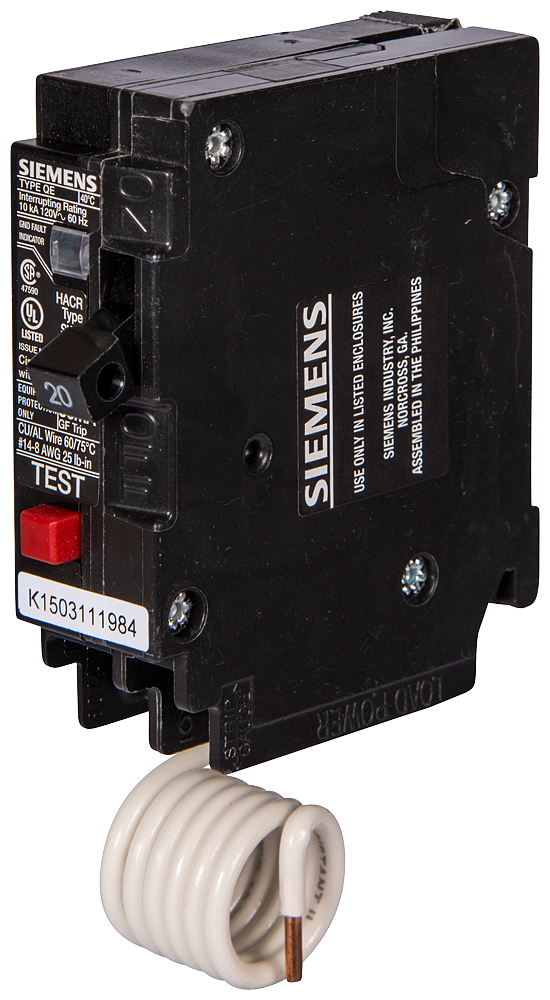 Siemens QE130 1-Pole 30 Amp 120 VAC 10 kA Ground Fault Circuit Interrupter