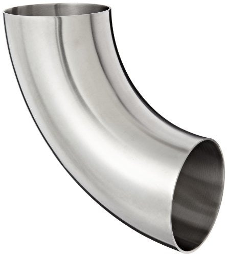 DIXON VALVE & COUPLING Dixon Valve and Coupling B2WCL-R400P Sanitary Polished Weld Short Elbow (4.00 inch Tube OD / 90 Degree)