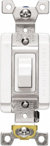 EATON Cooper Wiring Devices AH1223W Toggle Three Way Switch 20A