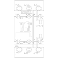 Siemens 3RT2024-1AP60 Contactor 12A 240VAC 1NO 1NC