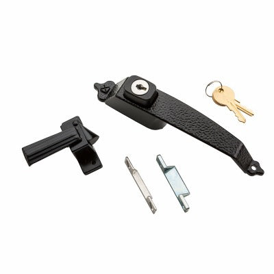 NATIONAL HARDWARE National Mfg N100-031 Colonial Push Button Latch Keyed Black