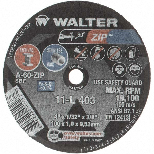 VALUE COLLECTION Value Collection W11L403 Cut-off Wheel 4 in 60 Grit
