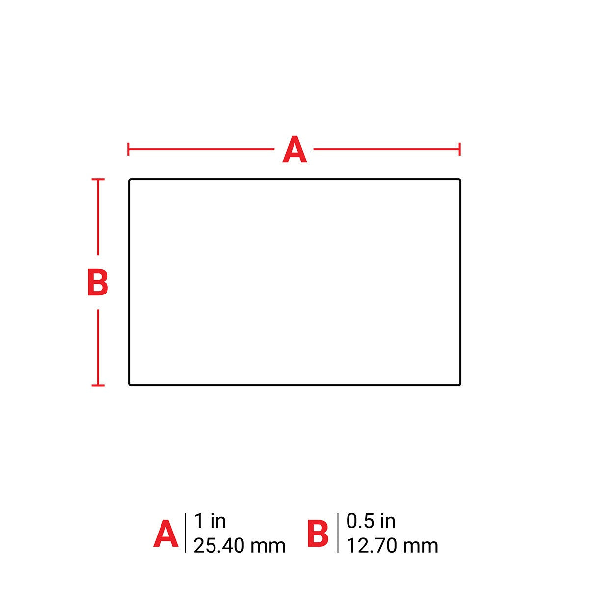 BRADY Brady PTL-17-422 Polyester Label 0.5 in x 1 in (500/Roll)