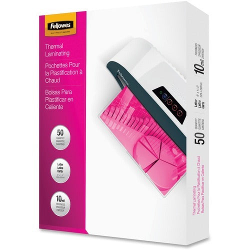 FELLOWES Fellowes FEL52042 Laminating Pouches 10 Mil Letter Size 50 Pack