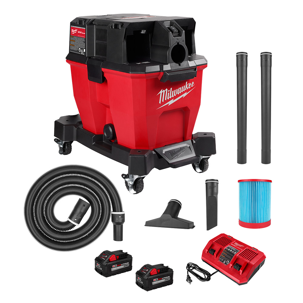 Milwaukee 0920-22HD M18 FUEL 9 Gallon Dual-Battery Wet/Dry Vacuum Kit