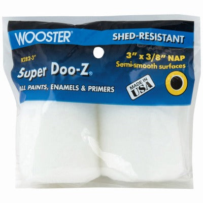 WOOSTER Wooster Brush R282-3 Super Doo-z Trim Roller Refill 3in 2pk
