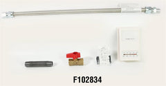 Enerco F102834 HST Tube Heater Installation Kit with Thermostat Flex Connector Shut-Off Valve Chain Kit