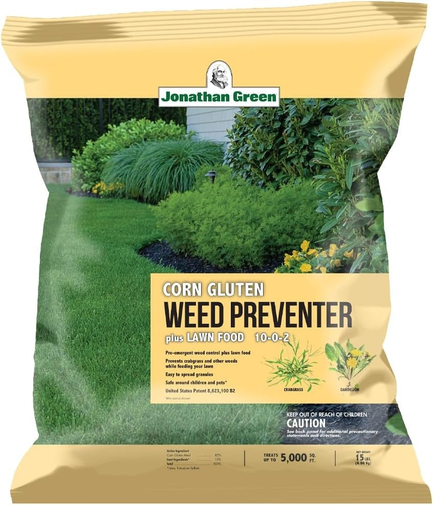 JONATHAN GREEN Jonathan Green 11591 Corn Gluten Lawn Fertilizer 10-0-2 (15 lb / 5,000 sq. ft.) 704705