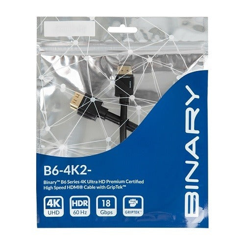 BINARY Binary B6-4K2-1.5-20BOX Hdmi Cable 5 Ft
