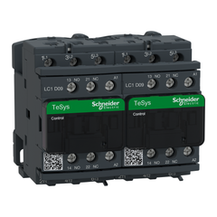 Schneider Electric LC2D09G7 Square D 575 VAC 9 Amp 3-Pole 1NO 1NC Screw Terminal Full Voltage Reversing IEC Contactor