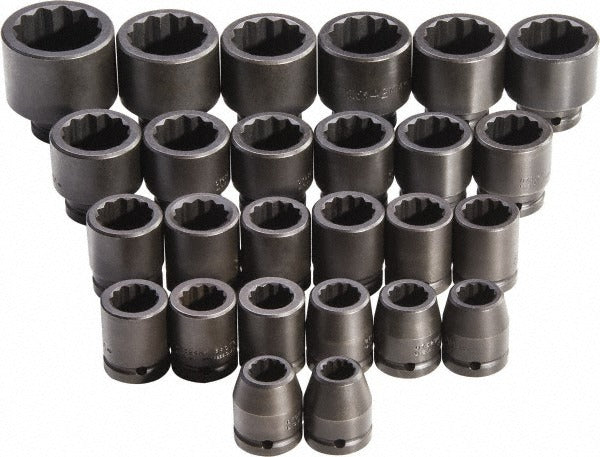 PROTO Proto J72106M Impact Socket Set 26pc 3/4 in Drive Metric
