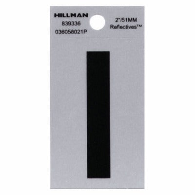 HILLMAN Hillman Fasteners 839336 Adhesive Vinyl Letter I 2in Black