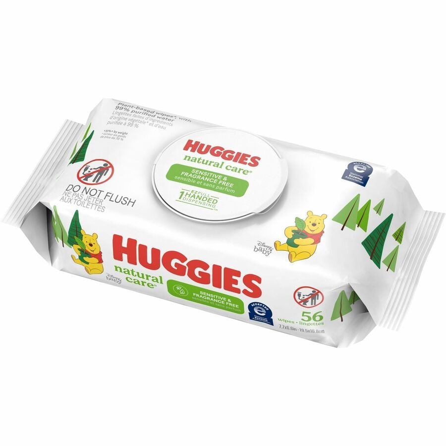 KIMBERLY-CLARK Kimberly-Clark KCC31803CT Huggies Natural Care Sensitive Baby Wipes 8 / Carton KCC31803CT