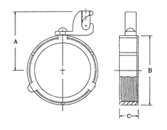 Steel Electric Products 24BIZ4L 1-1/2 Inch Die-Cast Zinc Insulated Threaded Rigid/IMC Bushing