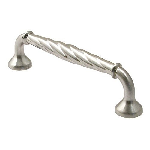 RUSTICWARE Rusticware 976SN Rope Cabinet Pull 4 in Center Satin Nickel