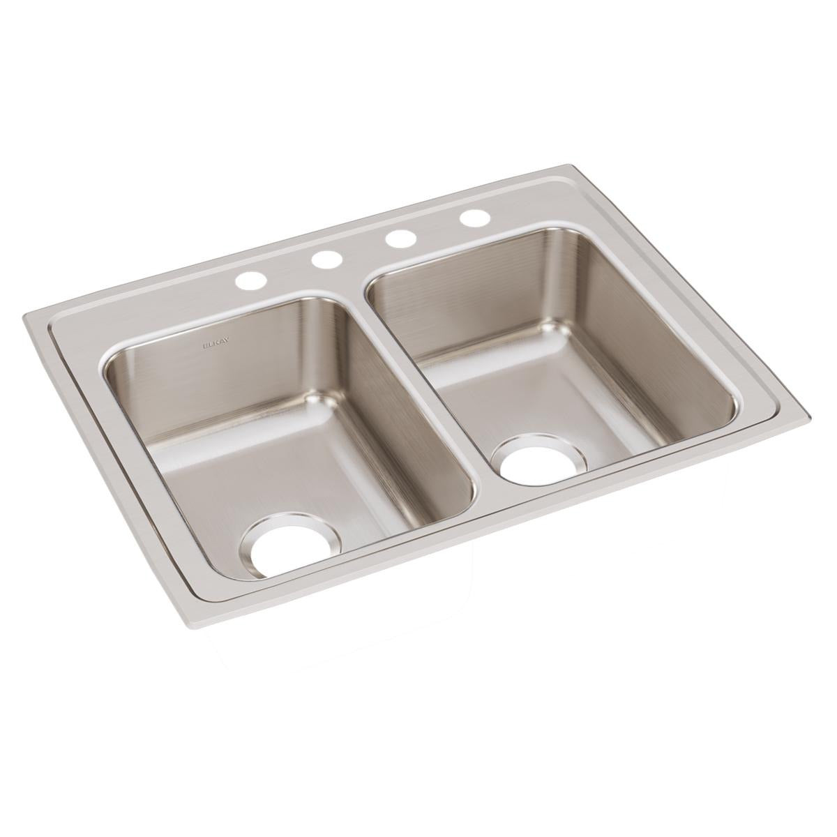 BSC PREFERRED Bsc Preferred LR29224 Double Bowl Drop-in Kitchen Sink