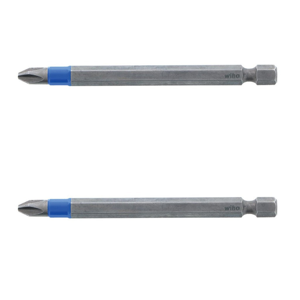 WIHA Wiha 70302 Phillips 2 Power Screwdriver Bit 1/4 Hex 2pc