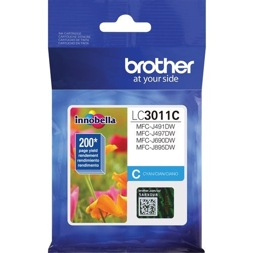 BROTHER Brother BRTLC3011C Cyan Ink Cartridge 200 Pages