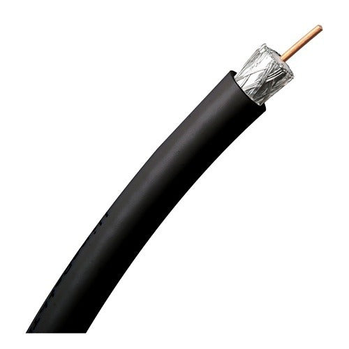 WIREPATH Wirepath SP-RG6Q-SC-1000-BLK RG6/U Coax Cable 1000 Ft