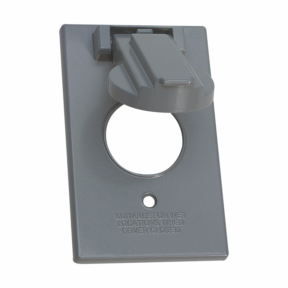 Crouse-Hinds TP7202 Weatherproof Self-Closing Cover 1-Gang 1.425 Inch