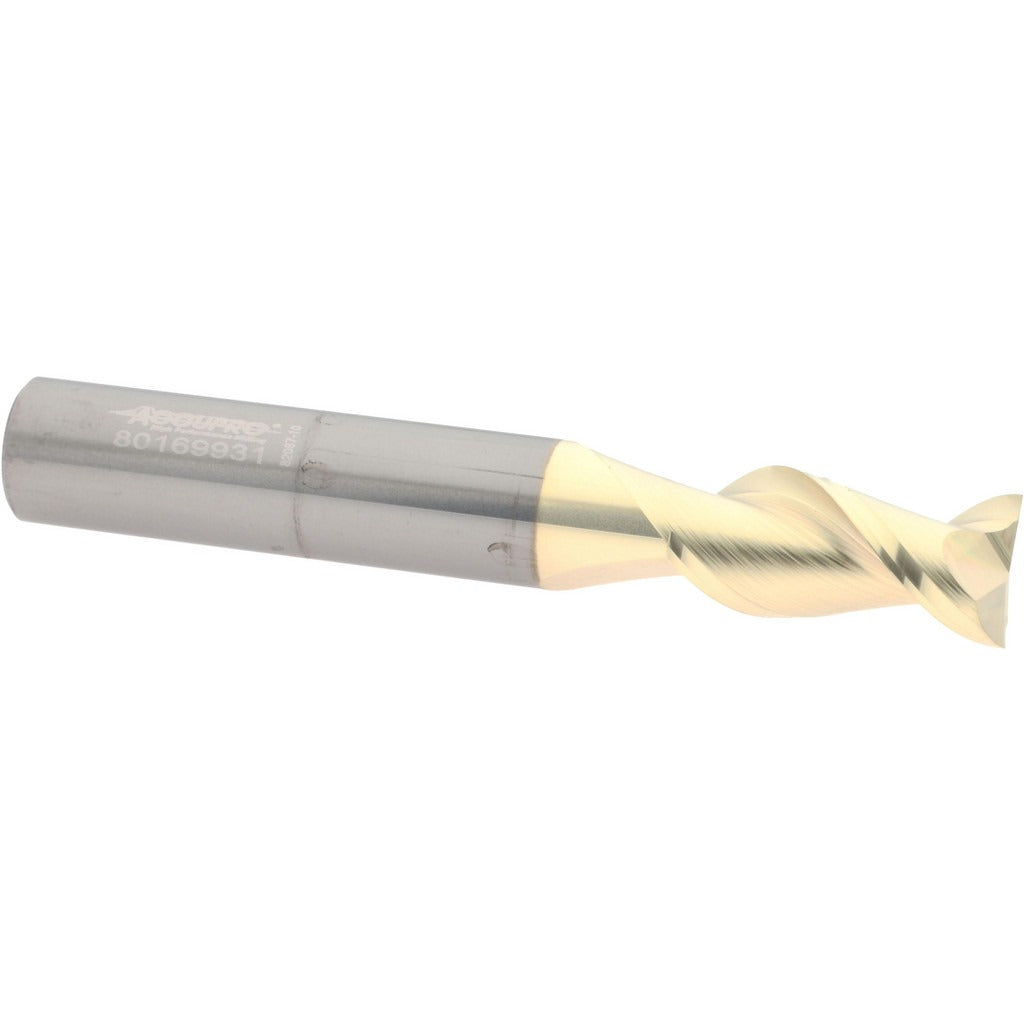 ACCUPRO Accupro 313183 Square End Mill 3/8 in 2 Flute Solid Carbide Zrn