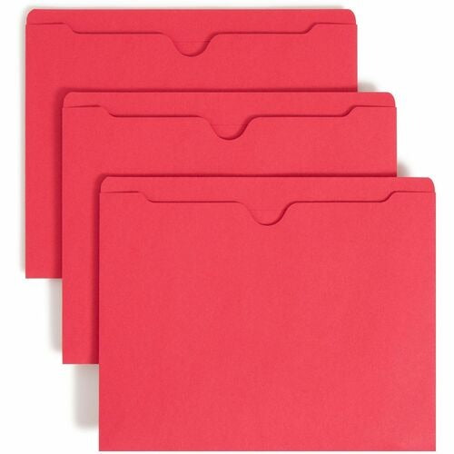 SMEAD Smead SMD75509 File Jacket Red Top Tab Box of 100