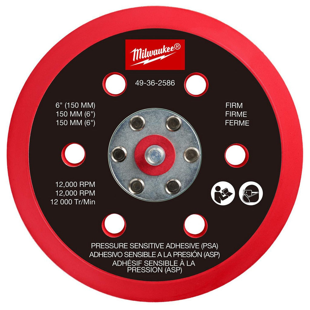 MILWAUKEE Milwaukee Tool 49-36-2586 6 Inch Psa Sander Backing Pad