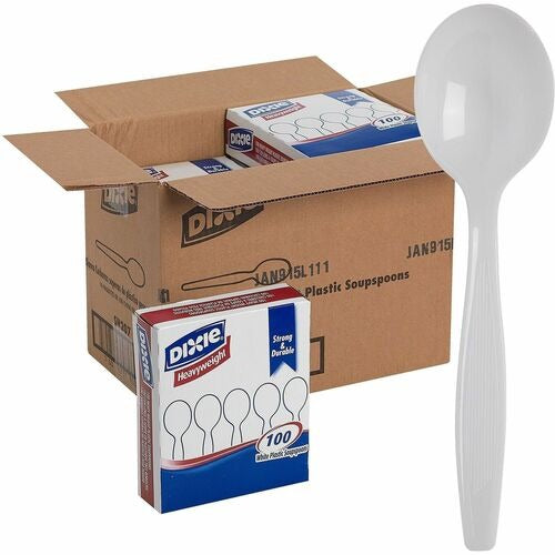 DIXIE Dixie Foods DXESH207 Disposable Soup Spoon Box of 100