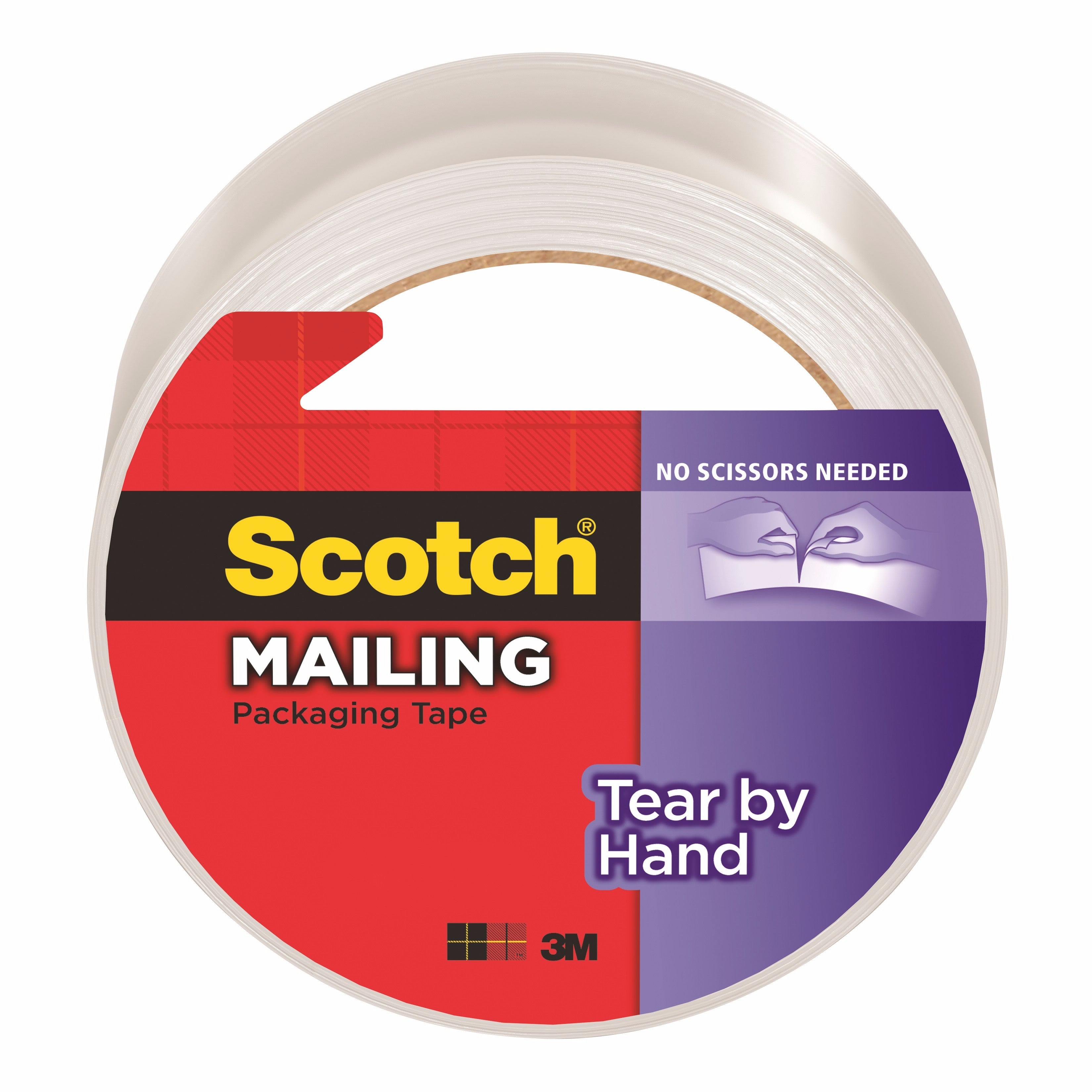 3M 3M MMM3650SRD Long-Lasting Storage/Packaging Tape (1.88 in x 38.2 yd, 1 Roll, Dispenser Included)