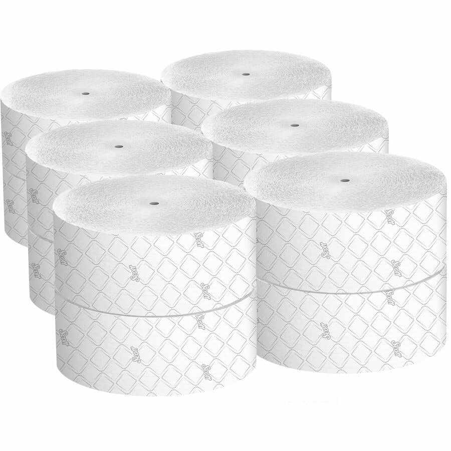 KIMBERLY-CLARK Kimberly-Clark KCC07006 Scott jumbo coreless roll bathroom tissue 2-ply (9 inch x 1150 ft / 12 per case)