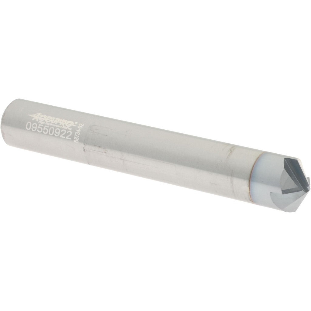 ACCUPRO Accupro 2500077 Chamfer Mill 3/8 in 4 Flute Solid Carbide