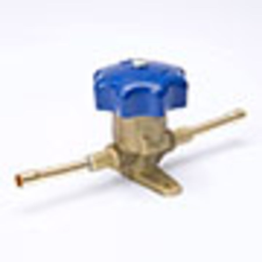 Mueller A14850C Packless Diaphragm Valve, 3/8 Solder Straight Through Extended Ends