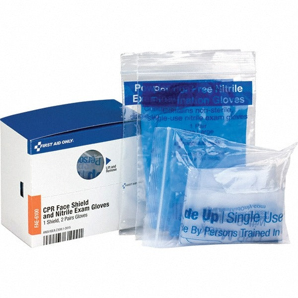FIRST AID ONLY First Aid Only FAE-6100 Nitrile Gloves Cpr Mask Kit
