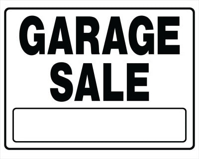 HILLMAN Hillman Fasteners 840058 Garage Sale Sign 20x24 in 6 Pack