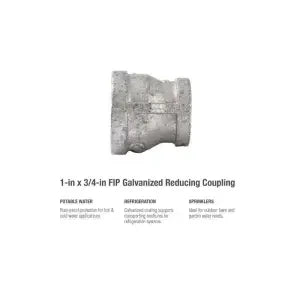 SOUTHLAND Southland 511-354HP Reducing Pipe Coupling 1 in x 3/4 in FIP