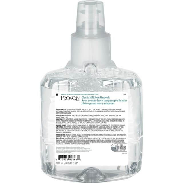 GOJO Gojo GOJ 1941-02 Provon LTX-12 Mild Foam Handwash (1250 ml Pack of 2) 194102
