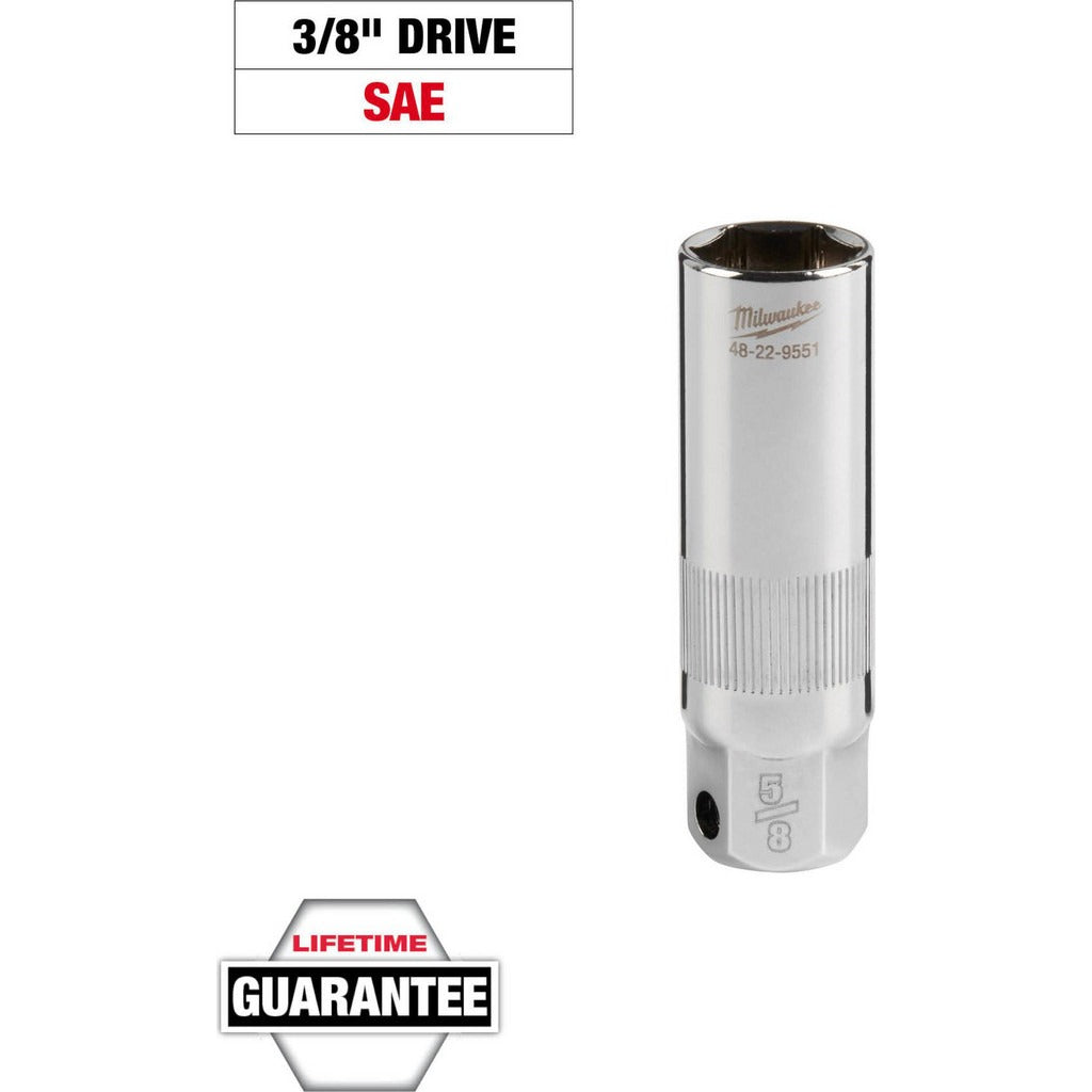 MILWAUKEE Milwaukee Tool 48-22-9551 Spark Plug Socket 5/8 in 3/8 Dr