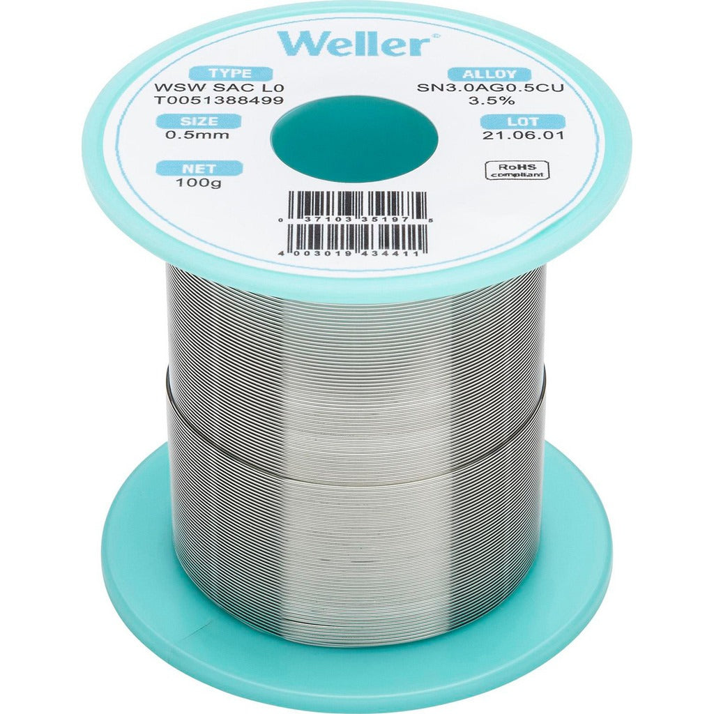 WELLER Weller T0051388499 Lead Free Solder Spool 100 G