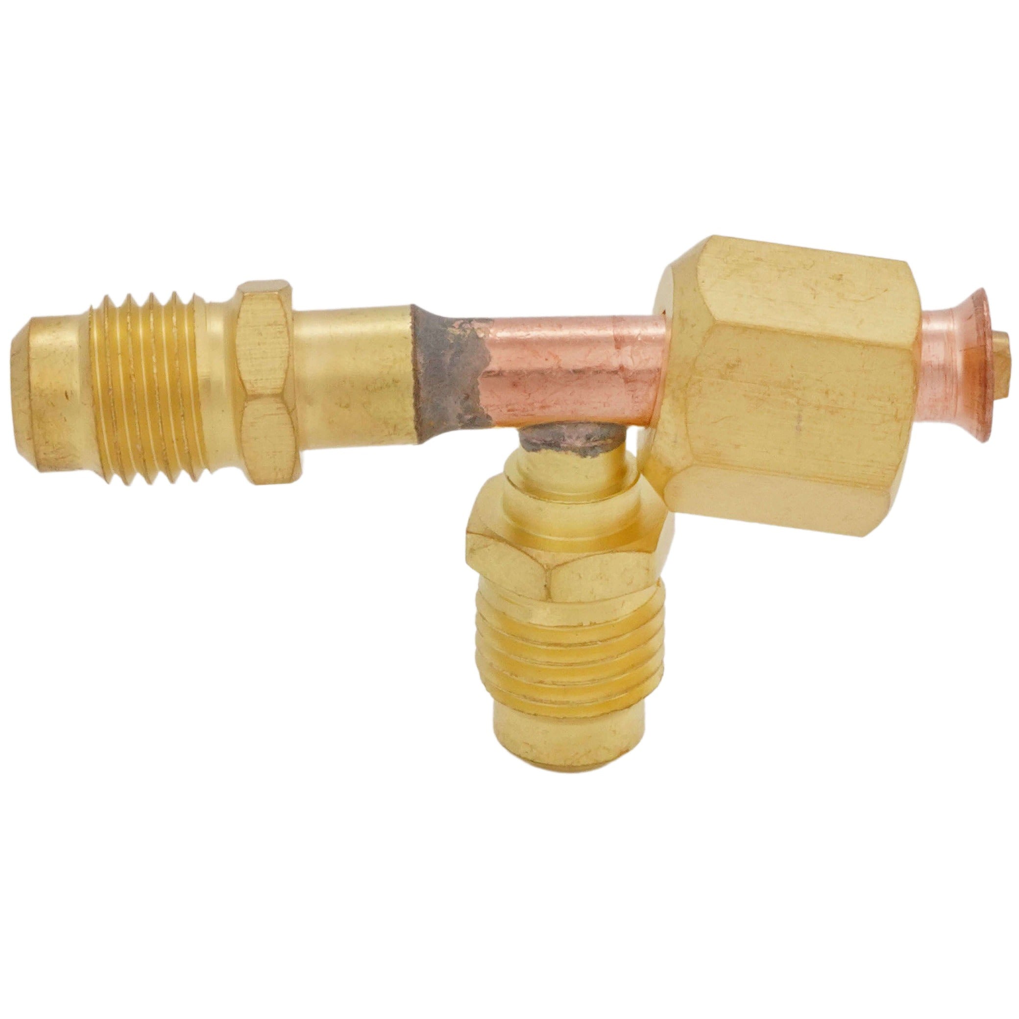 SUPCO Supco SF9601 Refrigeration Tee Connector 1/4 in Male Flare x 1/4 in Female Flare x 1/4 in Male Flare (Pack of 2)