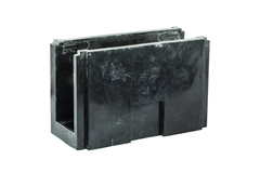 NSI AL-R1-K6 4 AWG to 500 MCM Line 14 to 2/0 AWG Load 7-Terminal Black Aluminum Single Primary Power Distribution Block