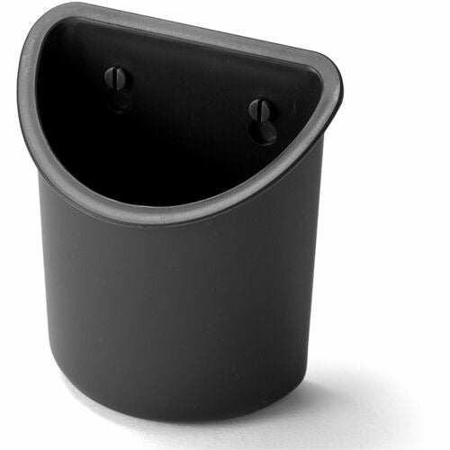 LORELL Lorell LLR80668 Recycled Pencil Cup Wall Mount Black