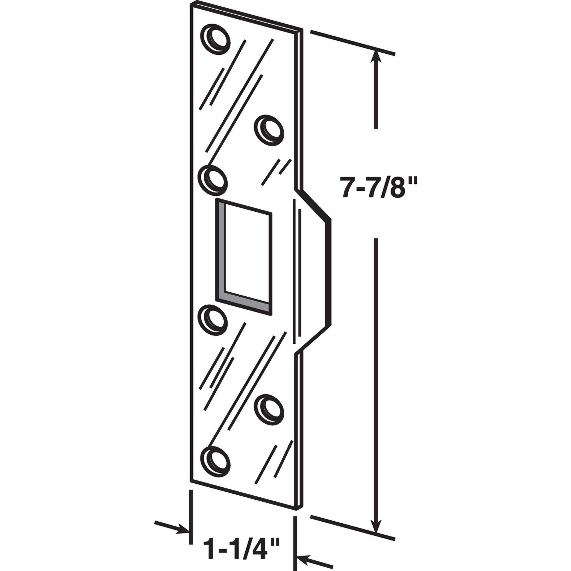 PRIME-LINE Prime-line MP9426 Maximum Security Latch Strike Steel
