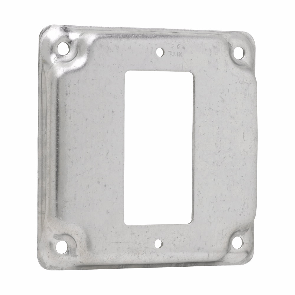 Crouse-Hinds TP513 Square Surface Cover for One GFCI Receptacle