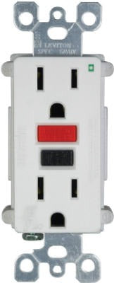 LEVITON Leviton R72-GFNT1-0RW Gfci Duplex Receptacle 15A 125V White