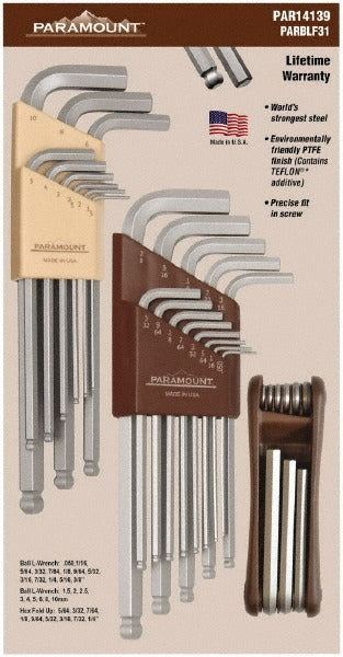PARAMOUNT Paramount PAR14139 31-piece Combo Hex Key Set